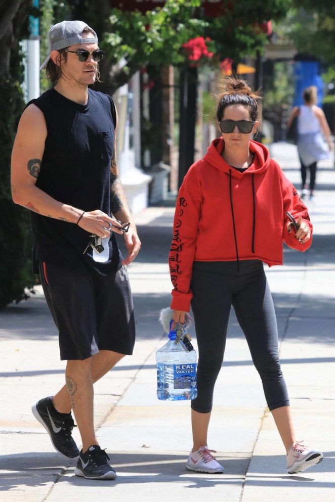 Ashley Tisdale at a gym in Studio City