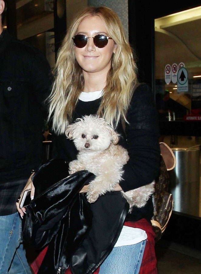 Ashley Tisdale at LAX Airport in LA