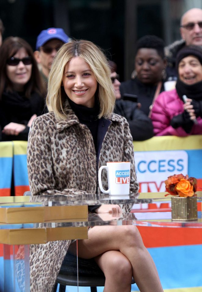 Ashley Tisdale - At the 'Access Live' show at the Rockefeller Plaza in NYC