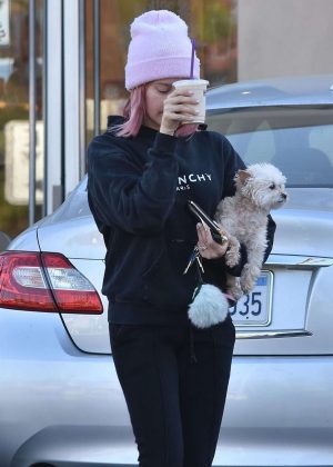 Ashley Tisdale at The Coffee Bean in Studio City