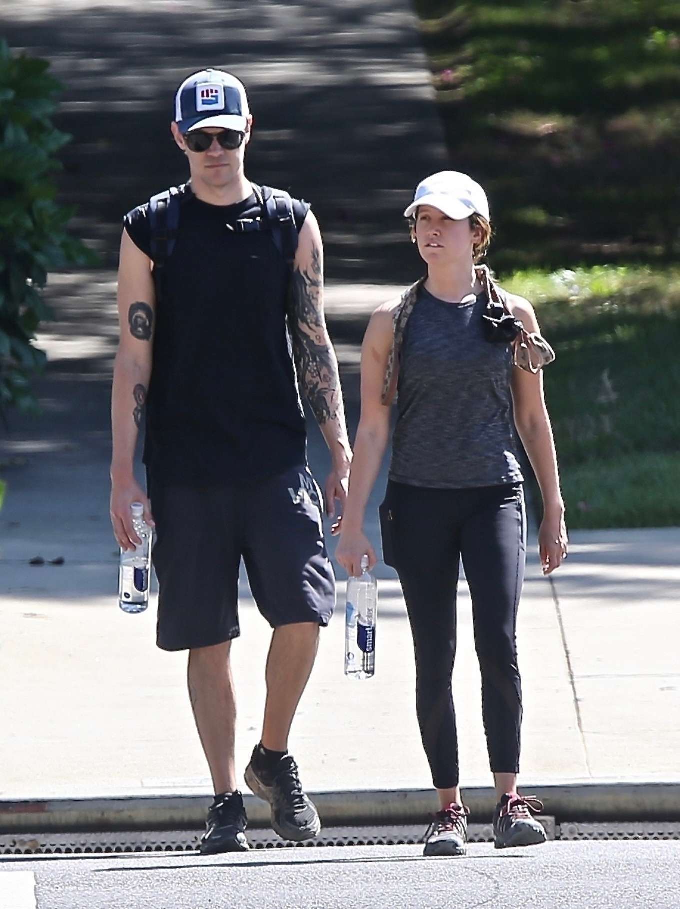 Ashley Tisdale â€“ goes hiking with her husband in Los Angeles