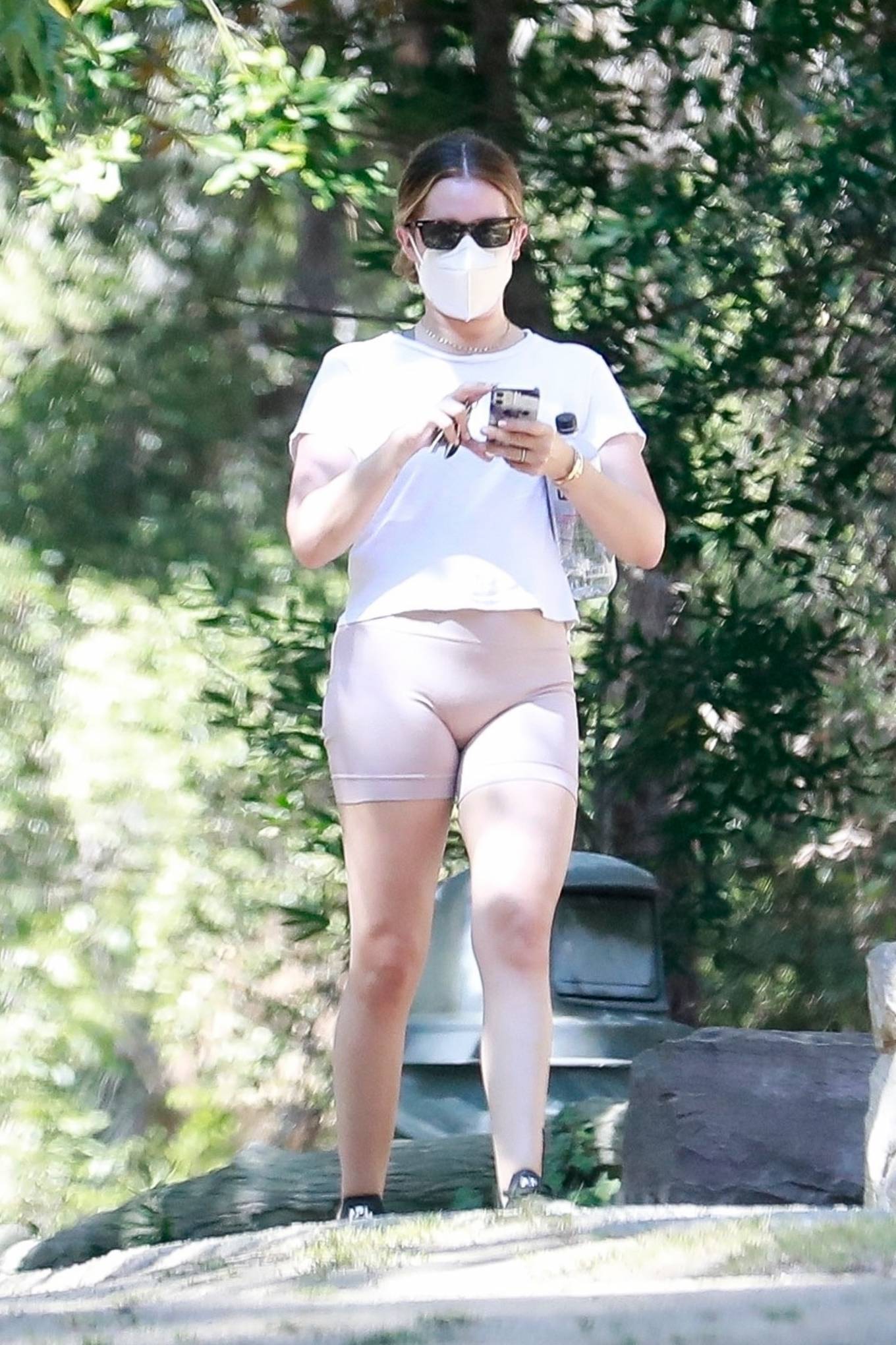 Ashley Tisdale 2021 : Ashley Tisdale – Hike candids at Griffith Park in Los Feliz-06