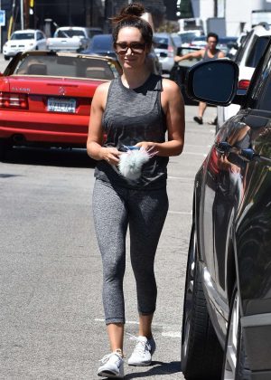 Ashley Tisdale - Hits the gym in Studio City