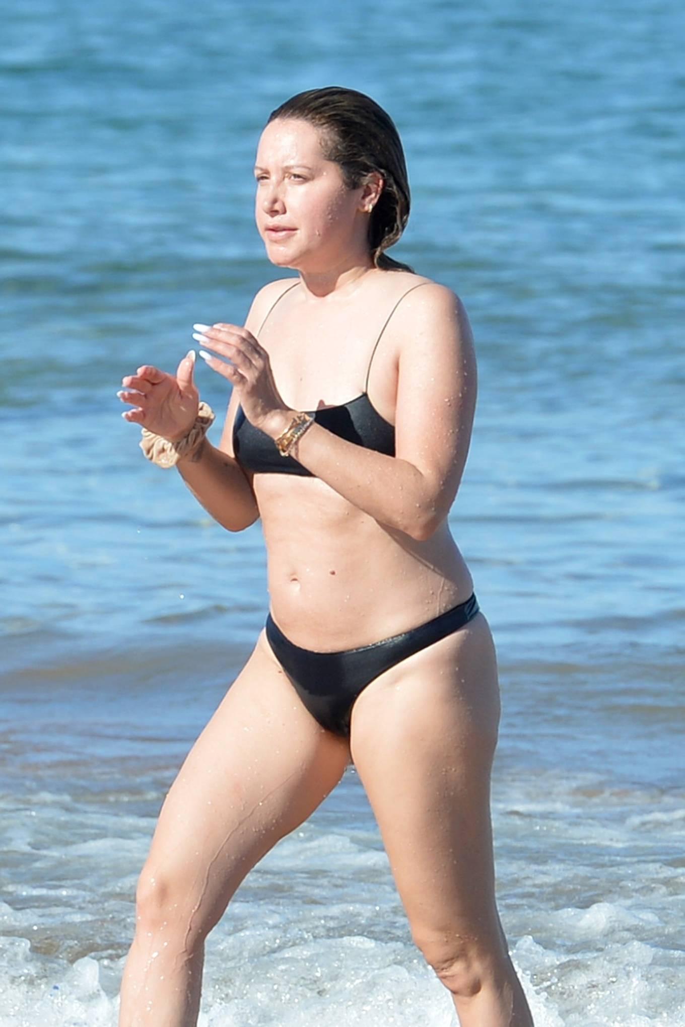 Ashley Tisdale 2023 : Ashley Tisdale – In a bikini at the beach in Maui-09