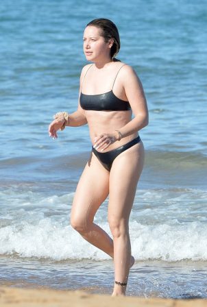Ashley Tisdale - In a bikini at the beach in Maui