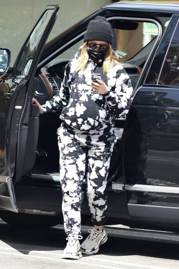 Ashley Tisdale - In a tie-dye sweats seen after a Doctor's visit in Beverly Hills