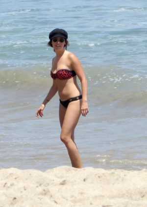 Ashley Tisdale in Bikini on the beach in Malibu