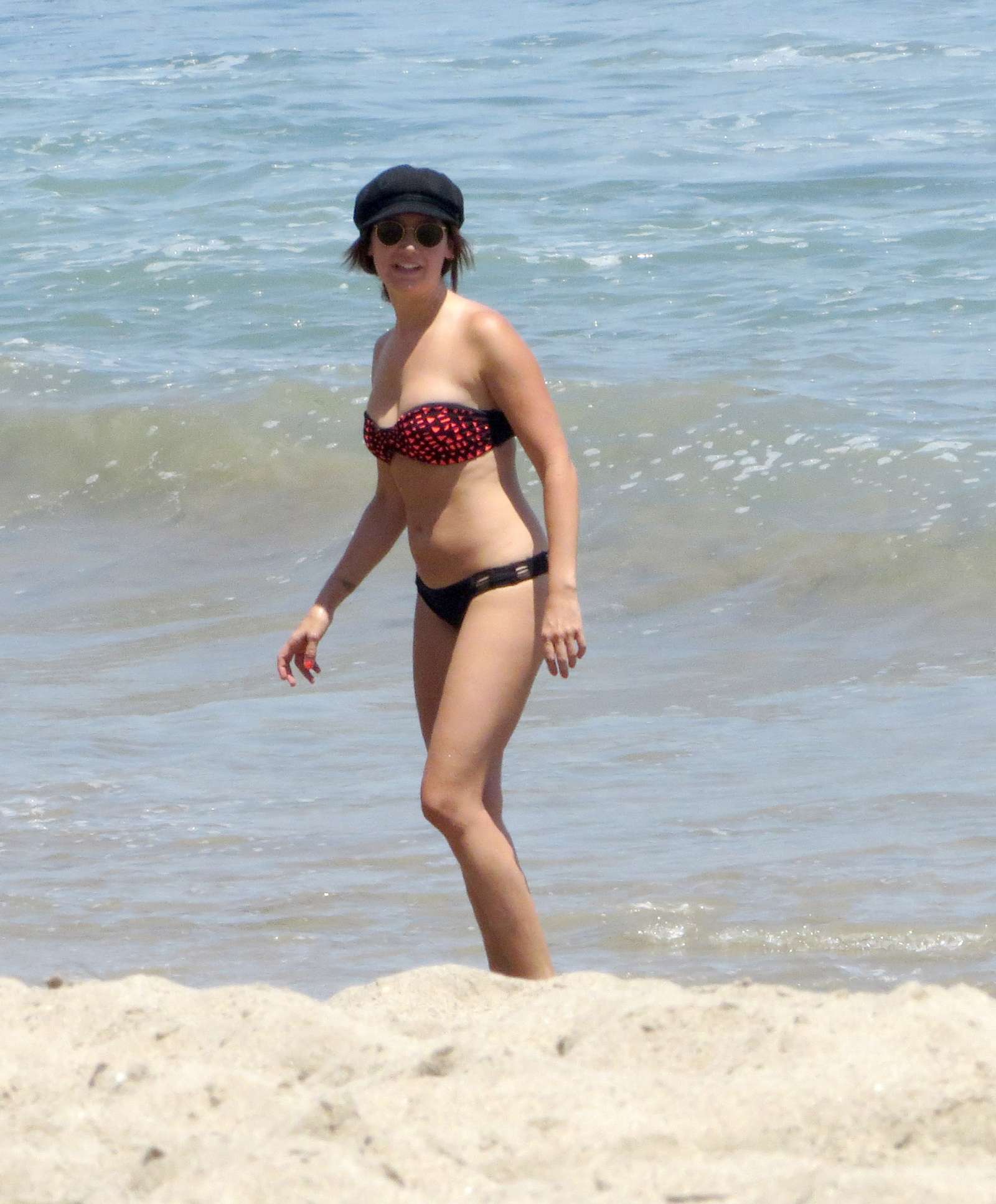 Ashley Tisdale in Bikini on the beach in Malibu