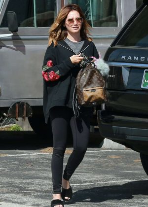 Ashley Tisdale in Spandex Out in Los Angeles