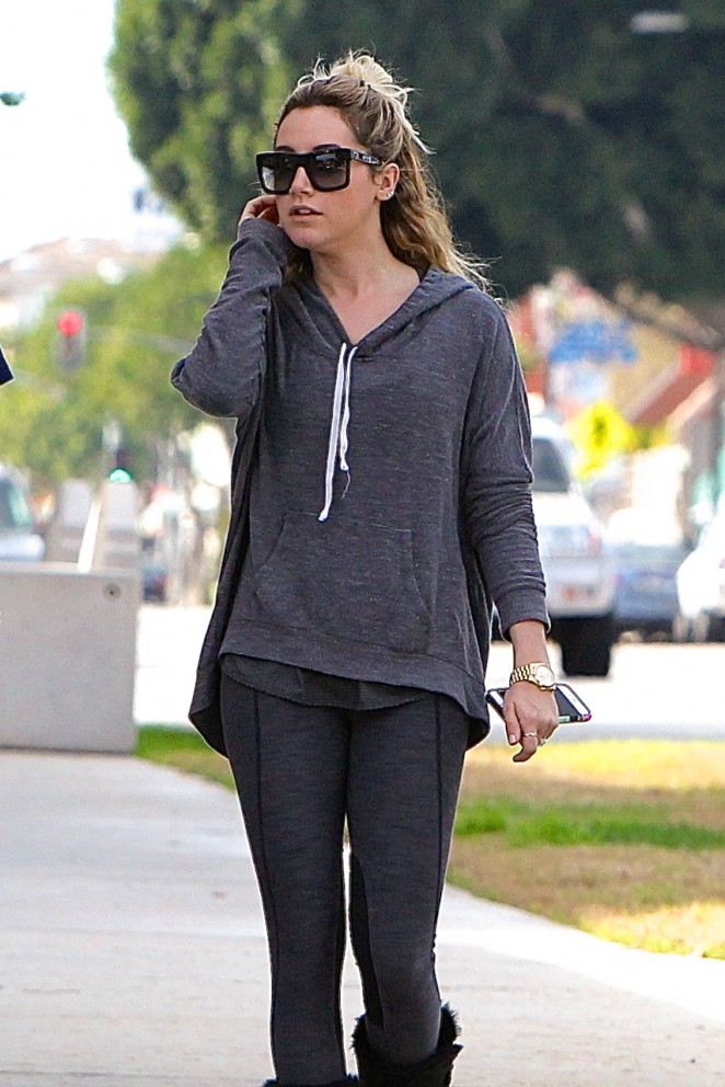 Ashley Tisdale in Tights Out in LA