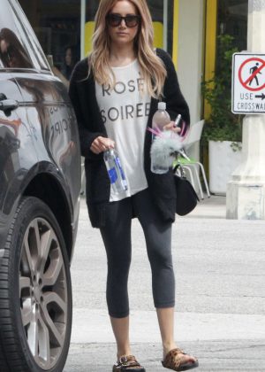 Ashley Tisdale in Tights out in Los Angeles
