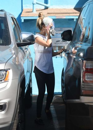 Ashley Tisdale - Leaves Her Pilates Class in Los Angeles
