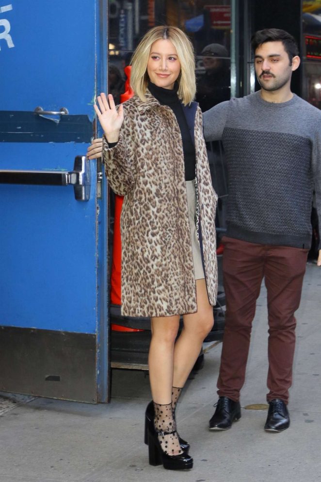 Ashley Tisdale - Leaves the 'Good Morning America' show in NYC