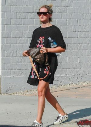Ashley Tisdale - Leaves the spa in Los Angeles