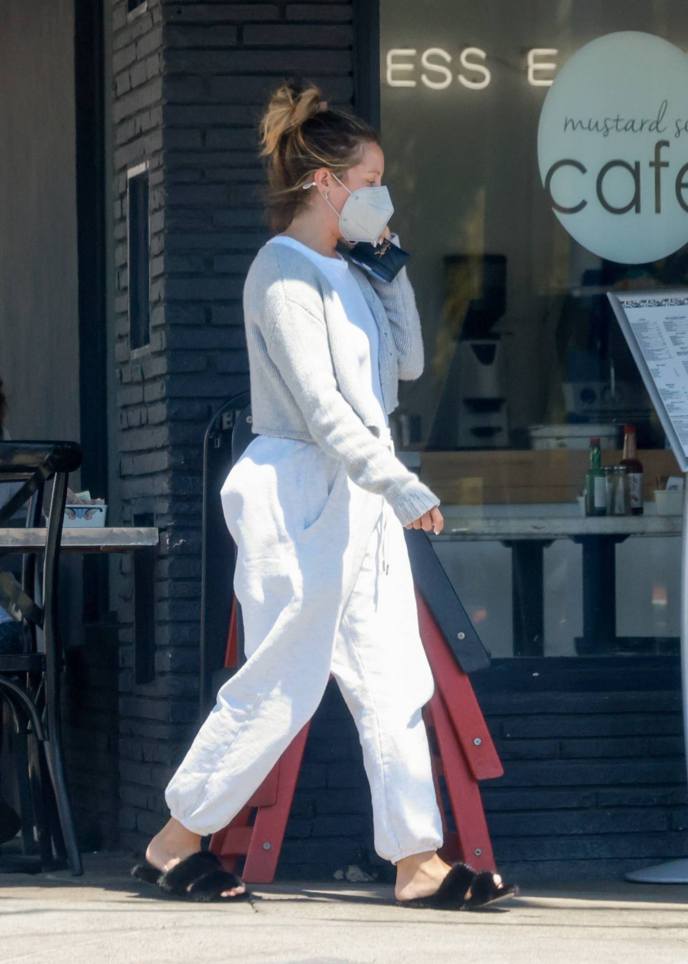Ashley Tisdale 2022 : Ashley Tisdale – On a coffee run at Maru Coffee in Los Angeles-09