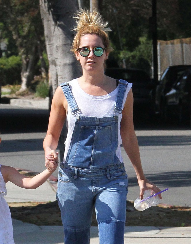 Ashley Tisdale in Jeans Out in Toluca Lake