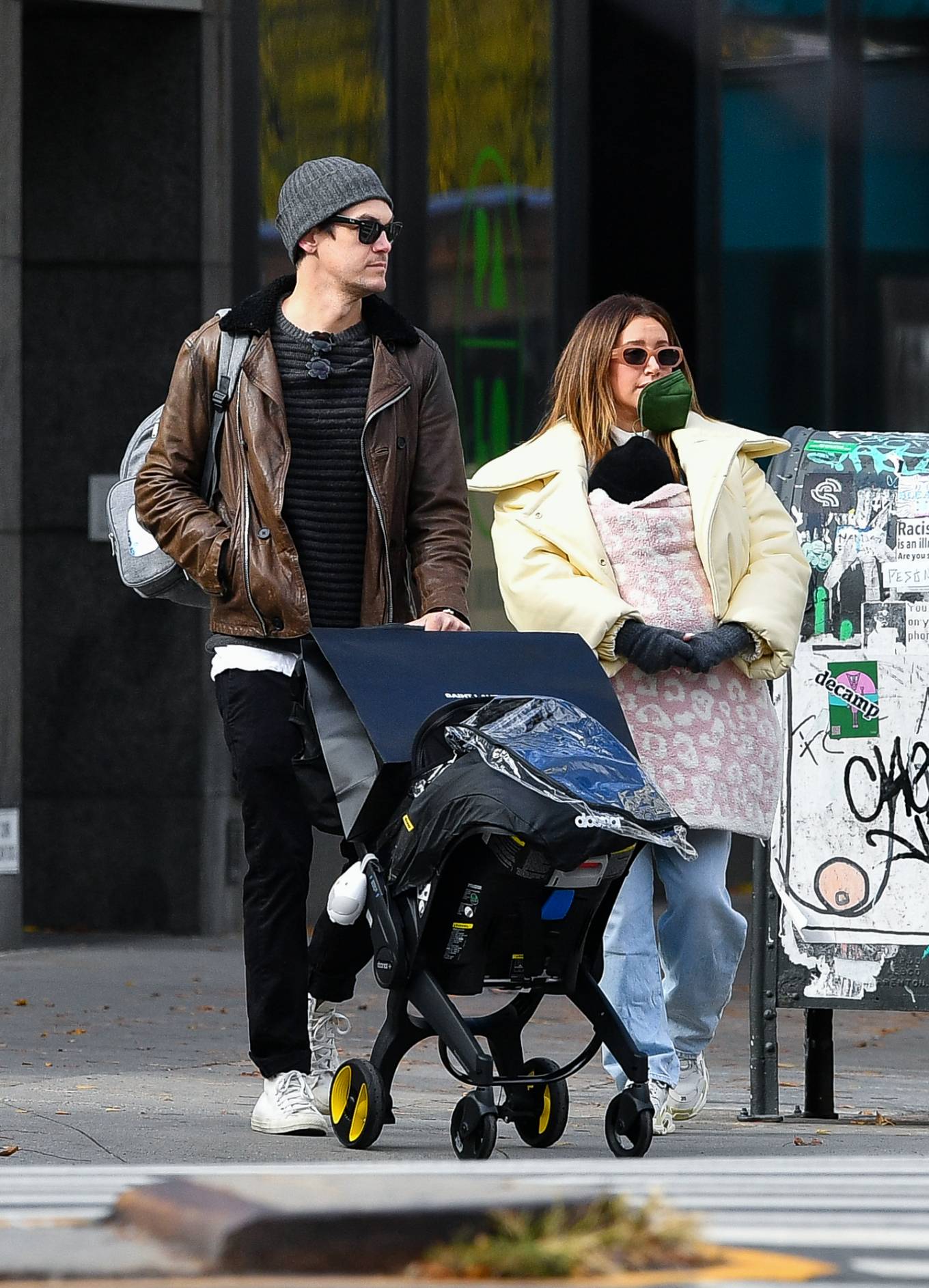 Ashley Tisdale 2021 : Ashley Tisdale – With Christopher French on a family stroll in New York City-01