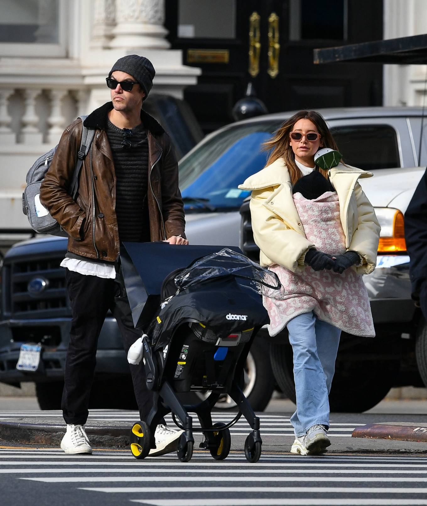 Ashley Tisdale 2021 : Ashley Tisdale – With Christopher French on a family stroll in New York City-09