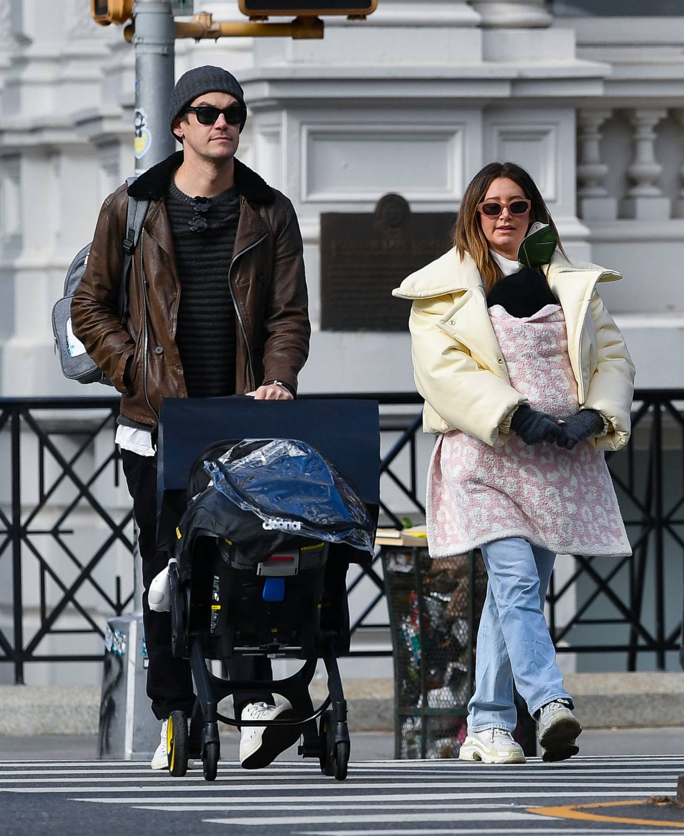 Ashley Tisdale 2021 : Ashley Tisdale – With Christopher French on a family stroll in New York City-10