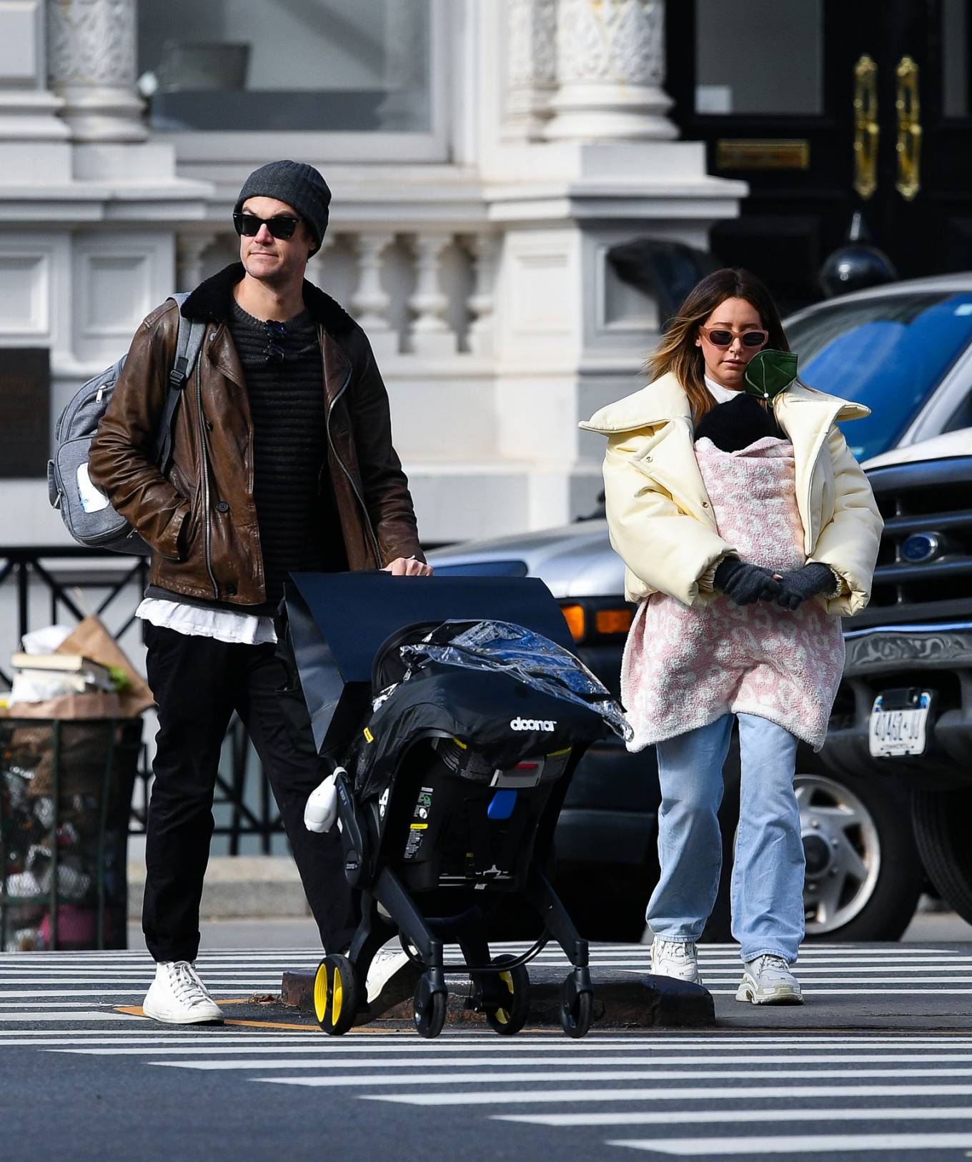 Ashley Tisdale 2021 : Ashley Tisdale – With Christopher French on a family stroll in New York City-13