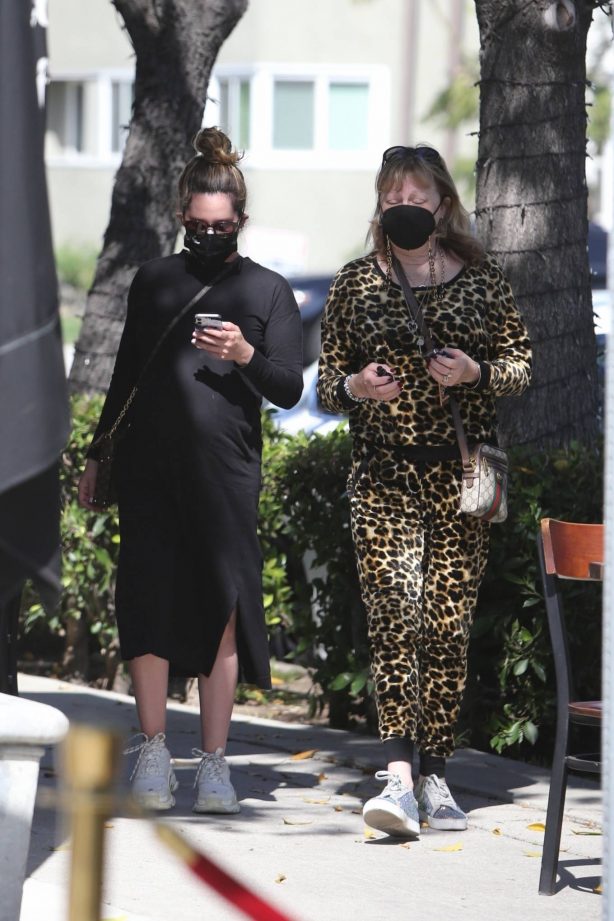 Ashley Tisdale - With her Mother out in Los Angeles