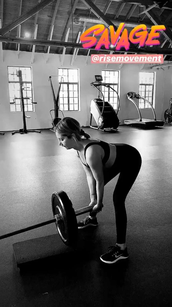 Ashley Tisdale - Workout - Social Media Pics