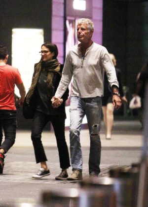 Asia Argento and Anthony Bourdain out in New York City
