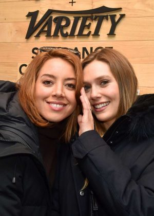 Aubrey Plaza & Elizabeth Olsen  - Variety Studio at 2017 Sundance Day 2 in Utah