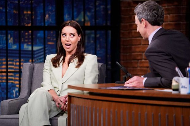 Aubrey Plaza - On 'Late Night with Seth Meyers' in New York City