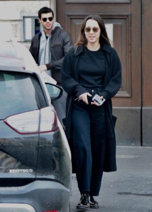 Aurora Ramazzotti and Goffredo Cerza out and about in Milan