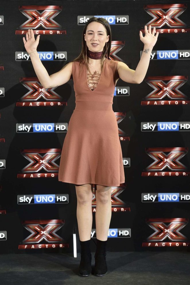 Aurora Ramazzotti - 'X Factor' TV show photocall in Milan