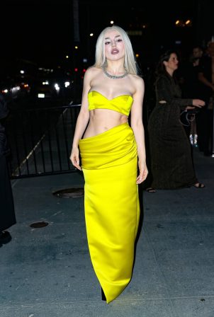Ava Max - Pictured in yellow dress at a Met Gala After Party in New York