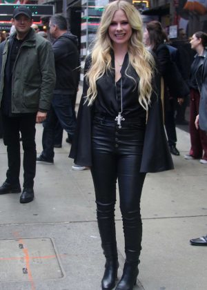 Avril Lavigne at Good Morning America show in NYC