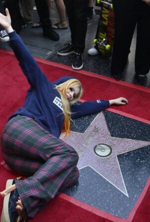 Avril Lavigne - Honored with a star on the Hollywood Walk of Fame (2022)