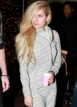 Avril Lavigne - Leaves The Sunset Marquis in West Hollywood