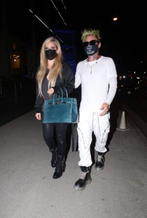 Avril Lavigne - Pictured at BOA Steakhouse in Los Angeles