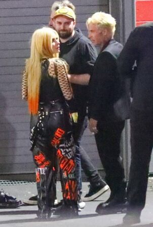 Avril Lavigne - Seen outside The Kia Forum in Inglewood