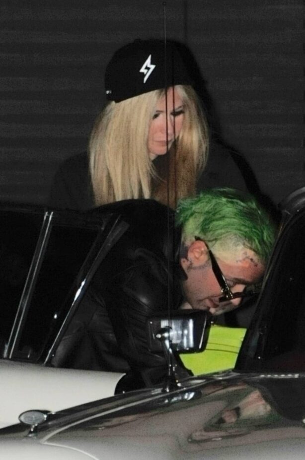 Avril Lavigne - With Mod Sun leaving Nobu after a dinner date in Malibu