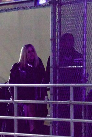 Avril Lavigne - With Tyga step out to SZA’s concert at the Kia Forum in Los Angeles