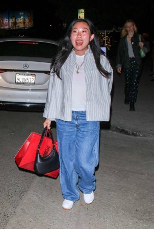 Awkwafina - Seehn while Exiting Catch Steak in West Hollywood