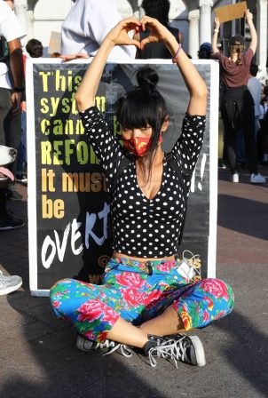 Bai Ling - Attends the George Floyd Black Lives Matter protest in Los Angeles