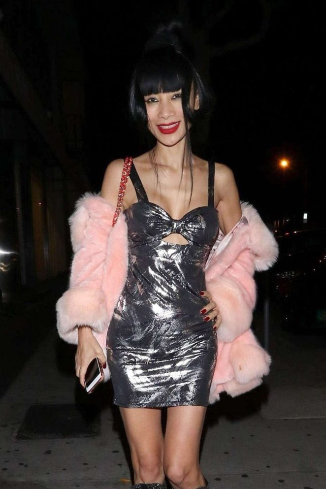 Bai Ling in Mini Dress - Out for dinner at Craig's Restaurant in West Hollywood