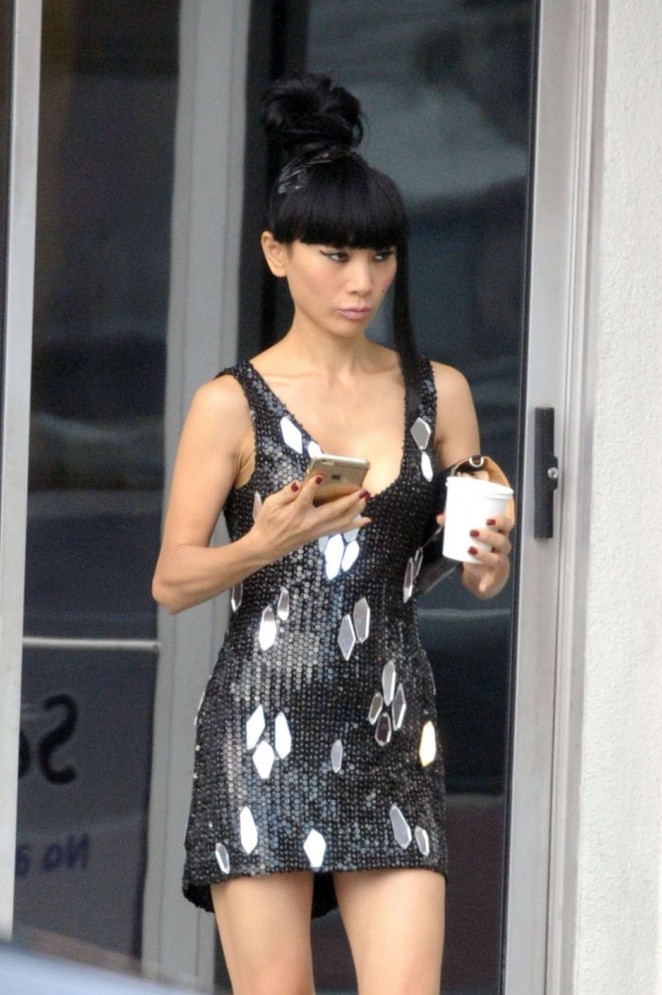 Bai Ling in Short Dress out in Los Angeles