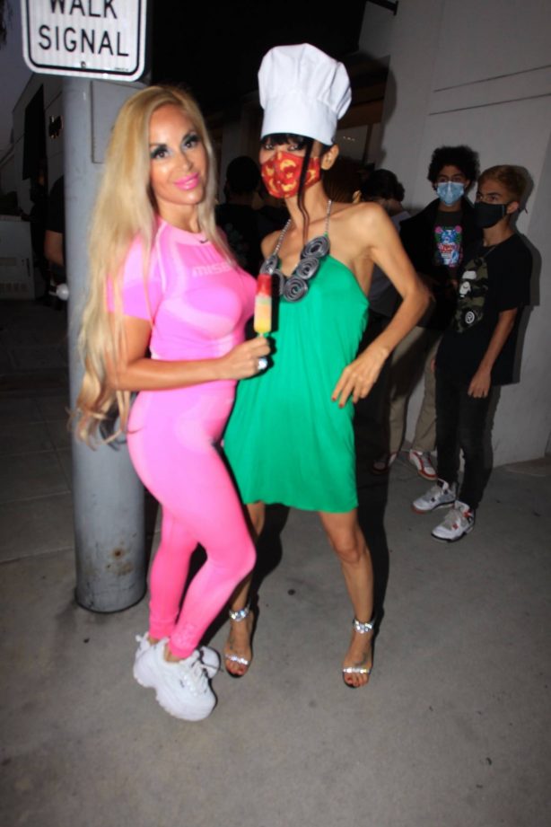 Bai Ling - Poses with Marcela Iglesias in Beverly Hills