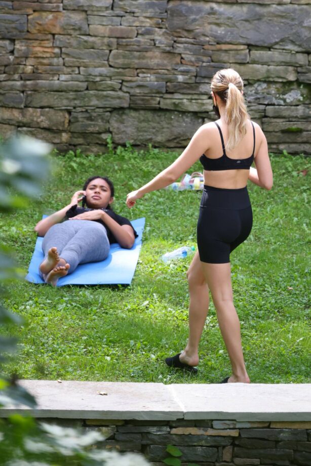 Bailee Madison - With Chandler Kinney Do some yoga in upstate New York