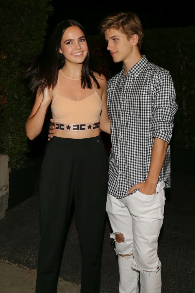 Bailee Madison with her boyfriend at Craig's in West Hollywood