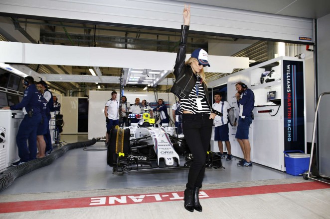 Bar Refaeli - Williams Martini F1 during 2015 Formula 1 Russian Grand Prix at Sochi Autodrom