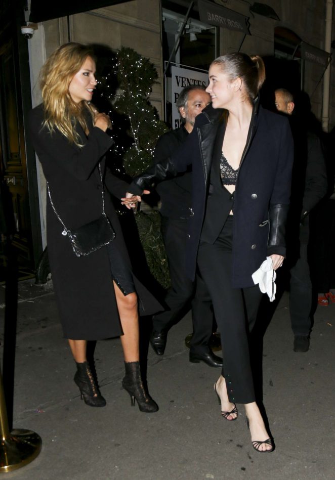 Barbara Palvin and Natasha Poly attend a L'Oreal Event in Paris