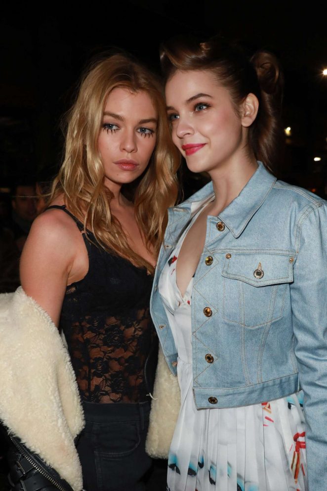 Barbara Palvin and Stella Maxwell - Arrives at Jeremy Scott collection 2017 in New York