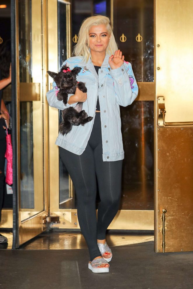 Bebe Rexha - Leaving 'The Tonight Show Starring Jimmy Fallon' in NYC